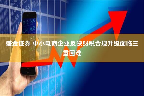 盛金证券 中小电商企业反映财税合规升级面临三重困难