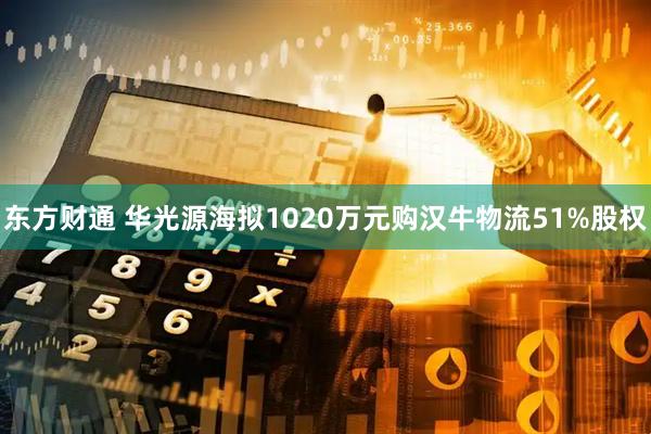 东方财通 华光源海拟1020万元购汉牛物流51%股权