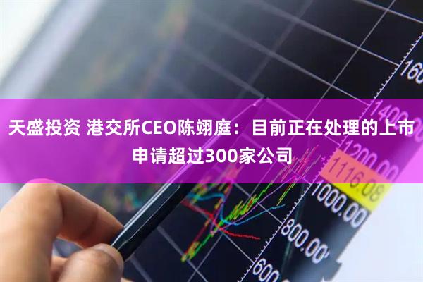 天盛投资 港交所CEO陈翊庭：目前正在处理的上市申请超过300家公司